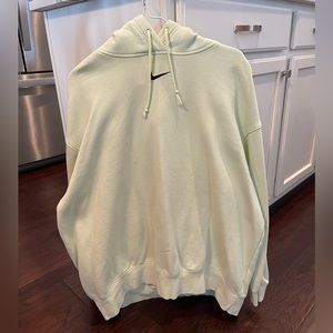 Nike Men’s Luminous Green Sportswear Club Fleece Hoodie